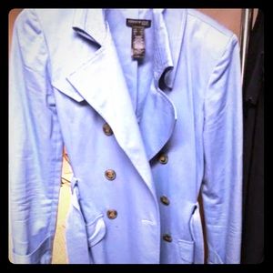 Kenneth Cole blue trench coat